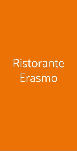 Ristorante Erasmo, Lucca