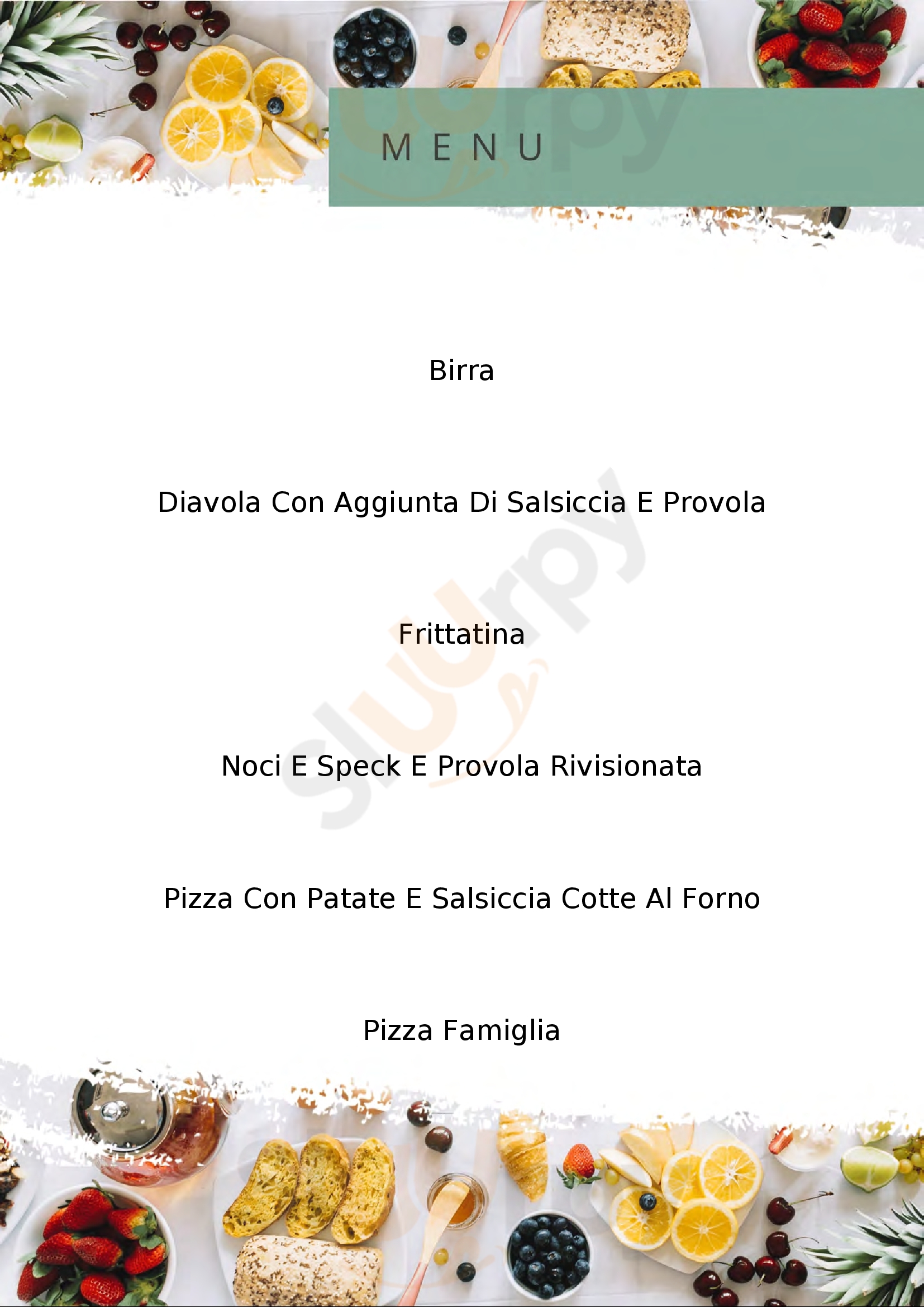 Pizzeria Borgo Antico Aversa menù 1 pagina