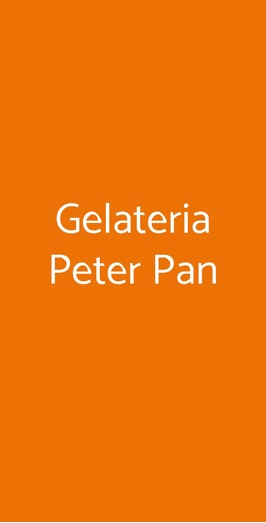 Gelateria Peter Pan, Camaiore