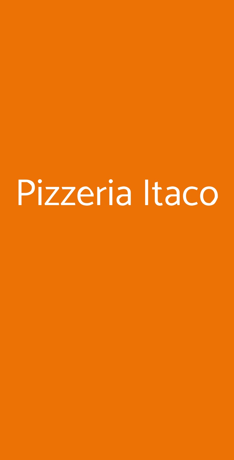 Pizzeria Itaco Lucca menù 1 pagina