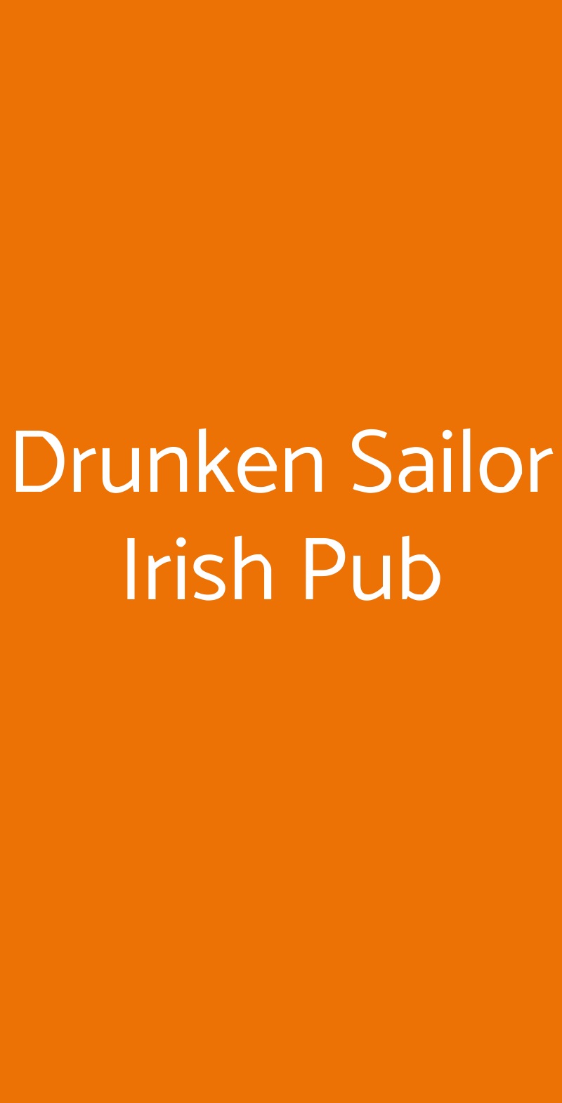 Drunken Sailor Irish Pub Viareggio menù 1 pagina
