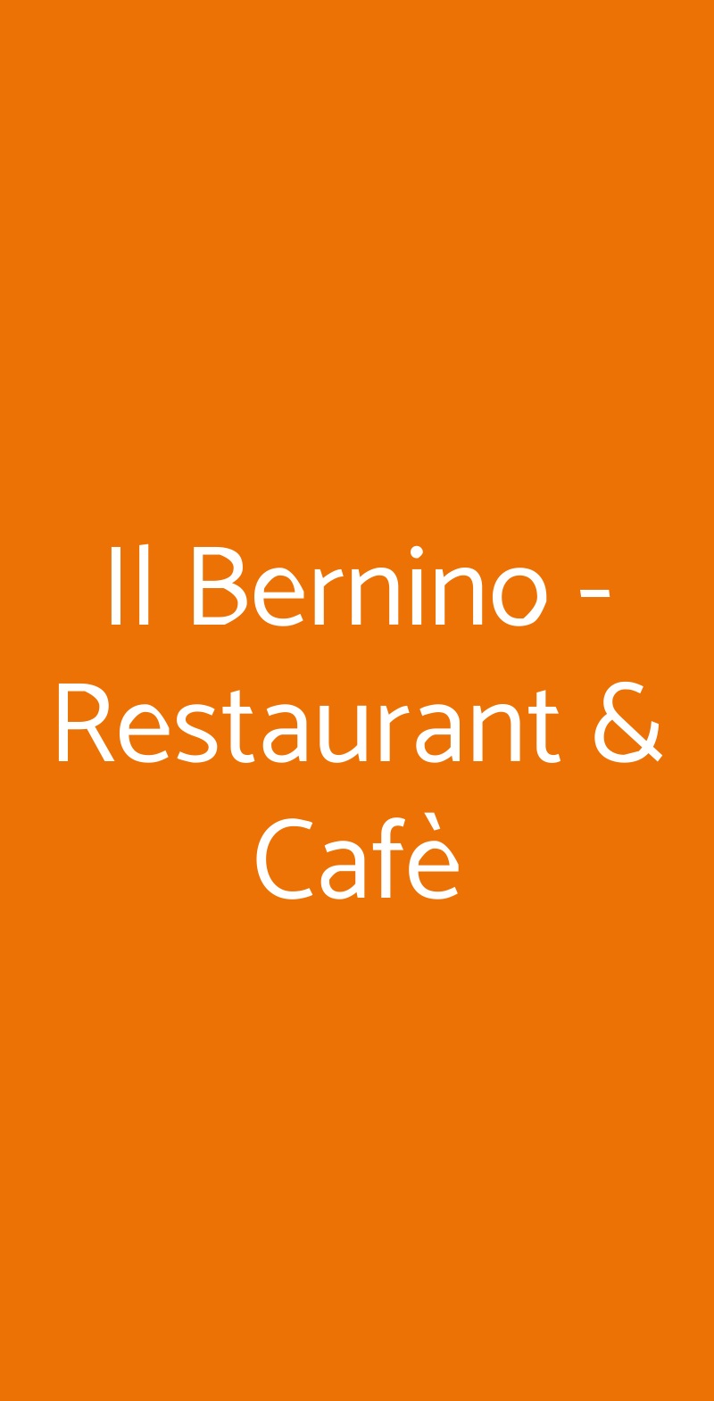Il Bernino - Restaurant & Cafè Lucca menù 1 pagina