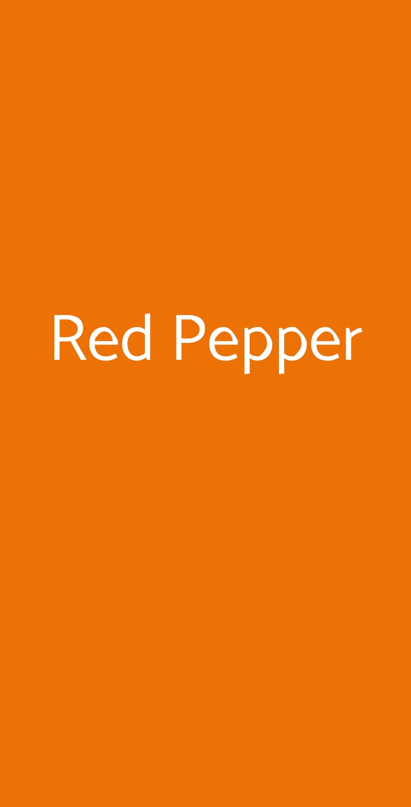 Red Pepper Lucca menù 1 pagina