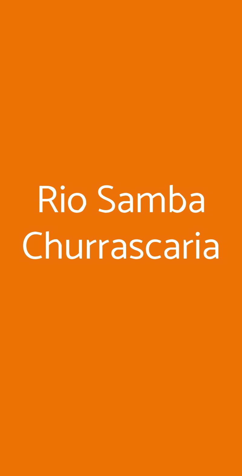 Rio Samba Churrascaria Genova menù 1 pagina