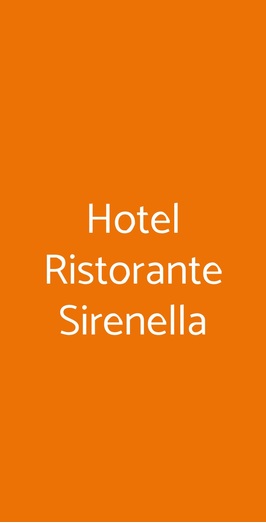 Hotel Ristorante Sirenella, Genova