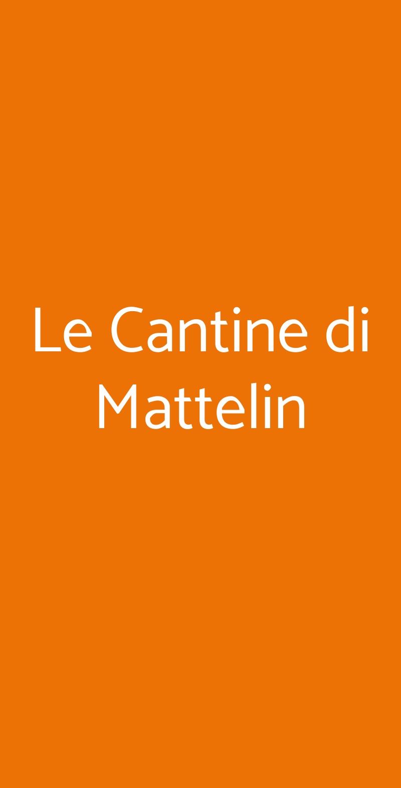 Le Cantine di Mattelin Genova menù 1 pagina