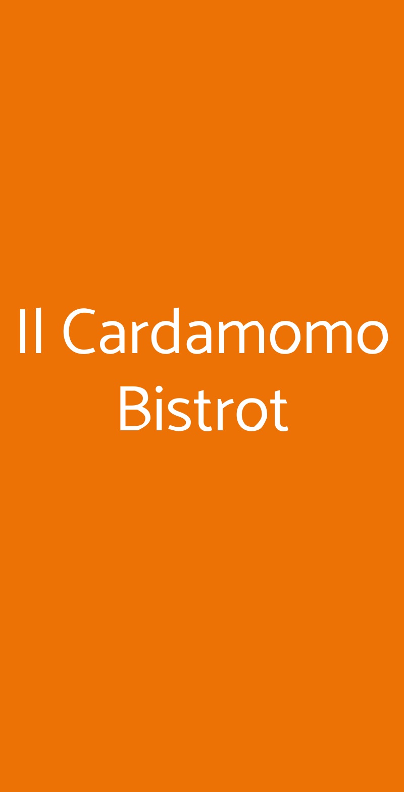 Il Cardamomo Bistrot, Genova