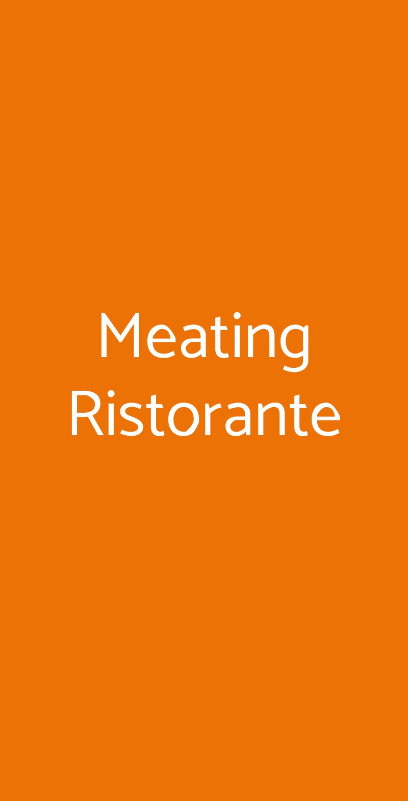 Meating Ristorante Genova menù 1 pagina