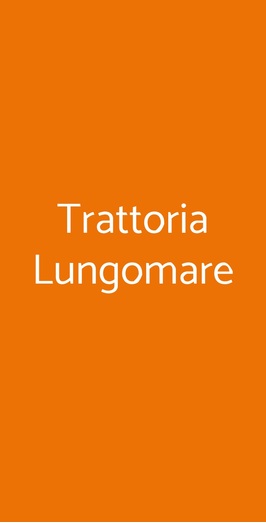 Trattoria Lungomare, Genova