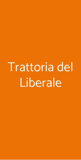 Trattoria Del Liberale, Genova