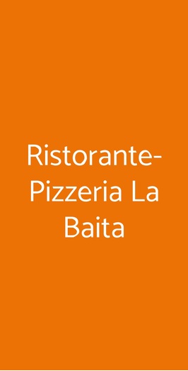 Ristorante-pizzeria La Baita, Genova