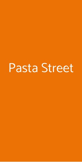Pasta Street