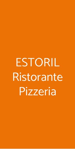 Estoril Ristorante Pizzeria, Genova menu