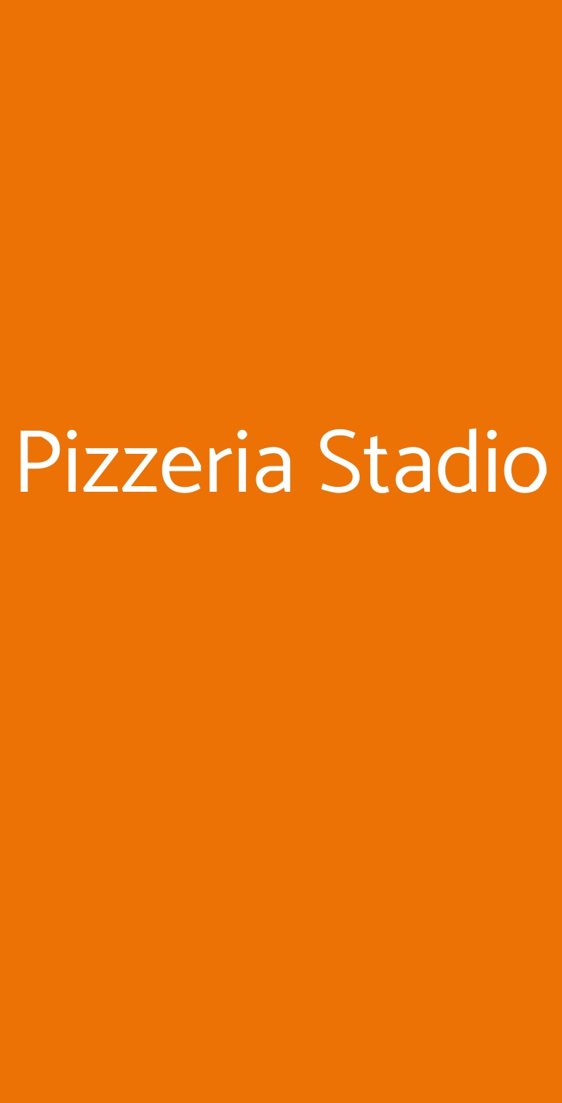 Pizzeria Stadio Genova menù 1 pagina