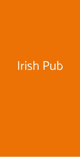 Irish Pub, Genova