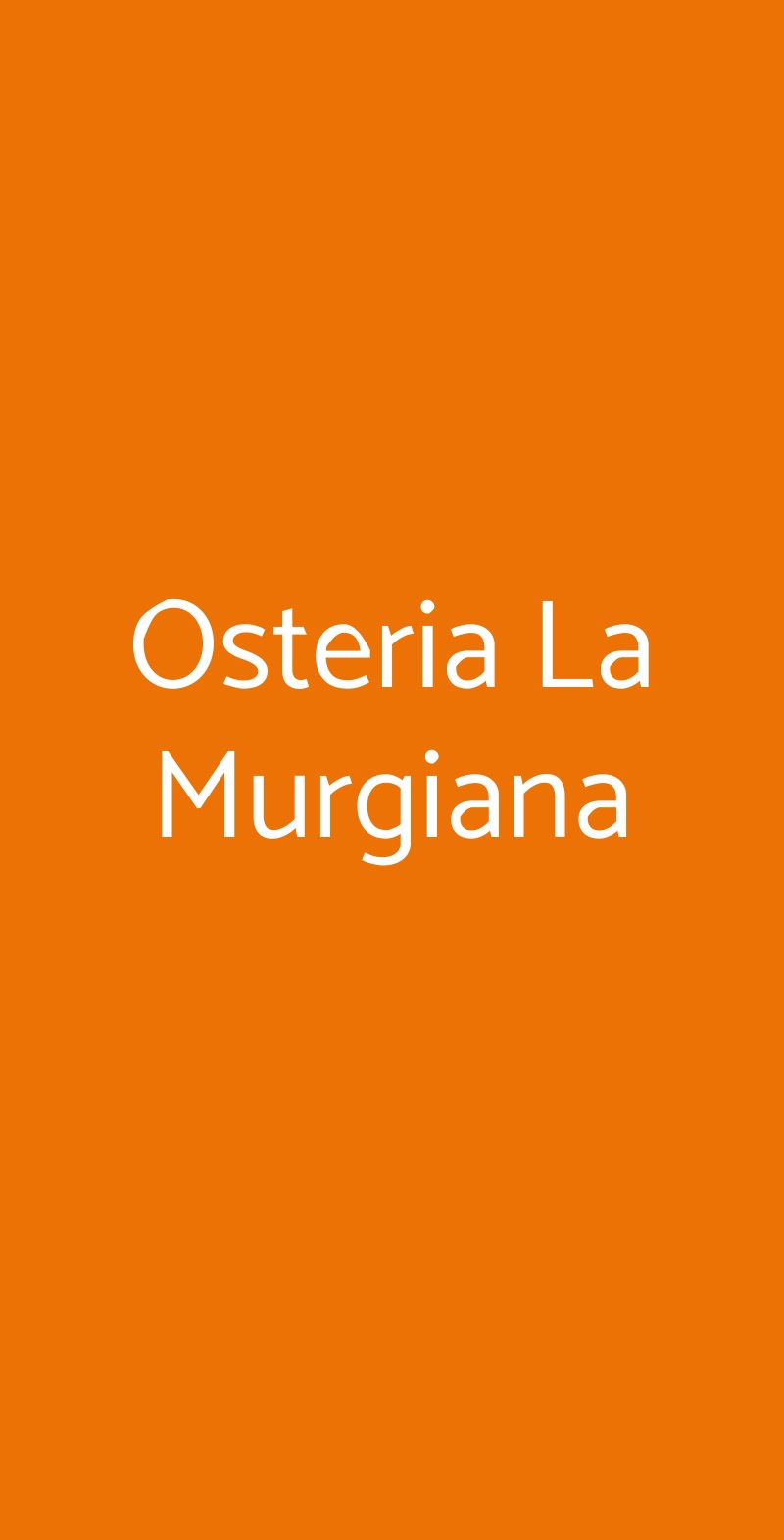 Osteria La Murgiana Gravina in Puglia menù 1 pagina