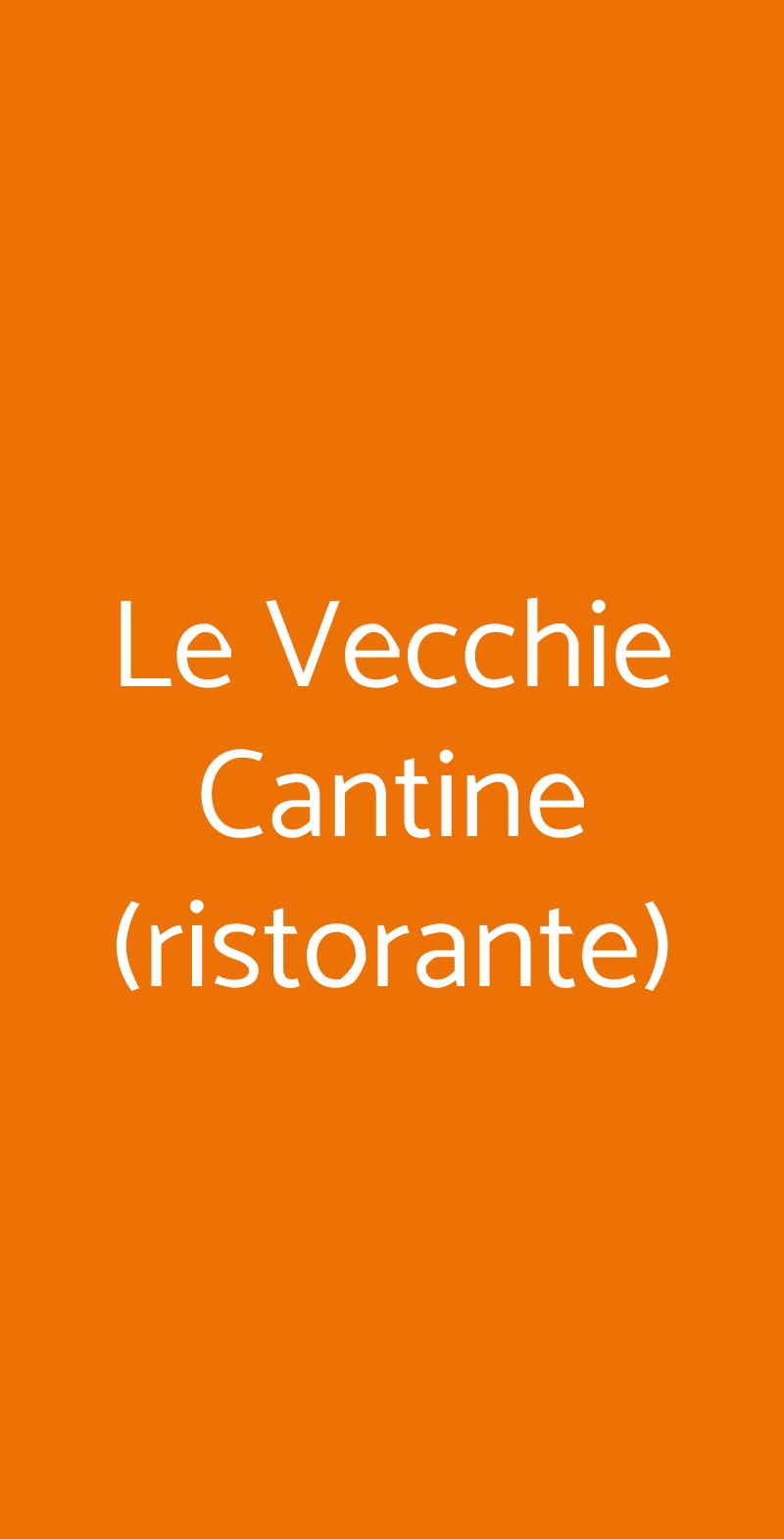 Le Vecchie Cantine (ristorante) Chianni menù 1 pagina