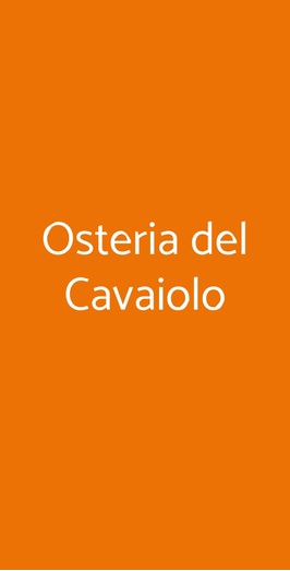 Osteria Del Cavaiolo, Castellina Marittima