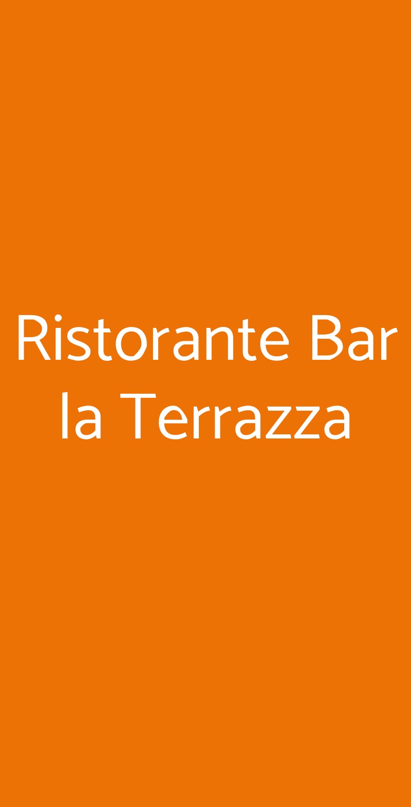 Ristorante Bar la Terrazza Pisa menù 1 pagina