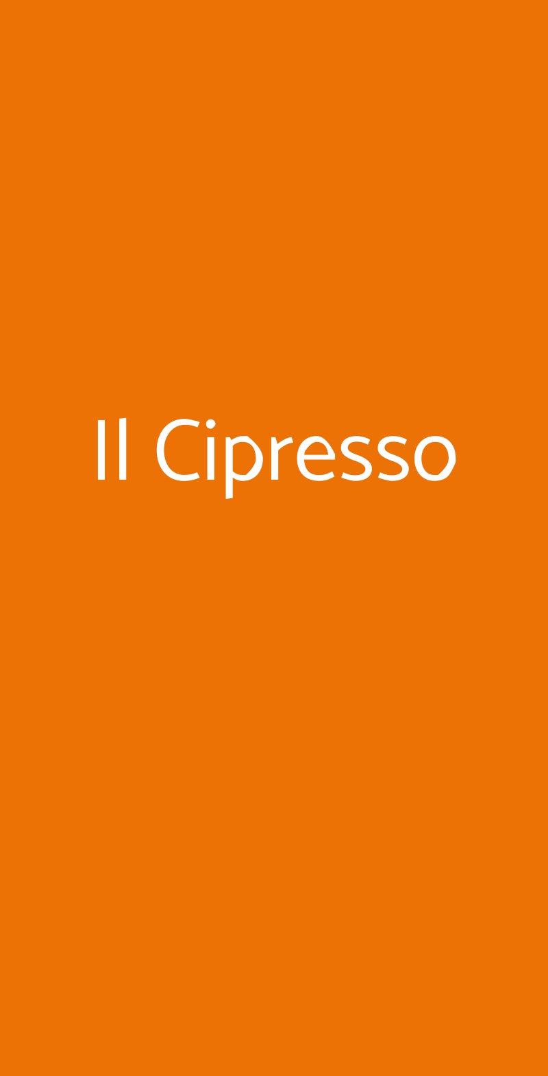 Il Cipresso Volterra menù 1 pagina