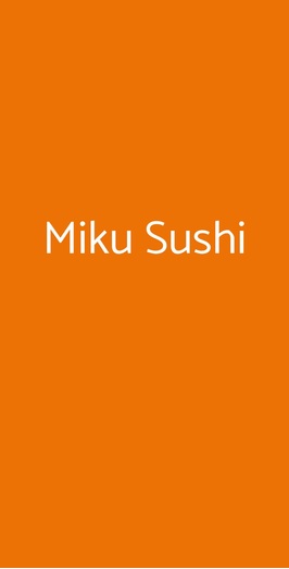 Miku Sushi