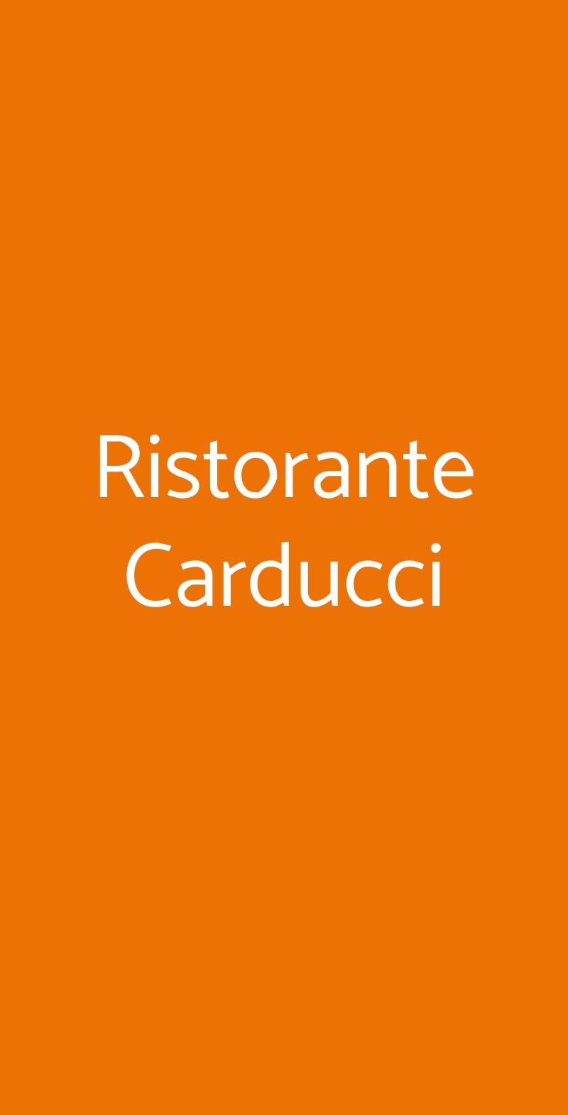 Ristorante Carducci Bari menù 1 pagina