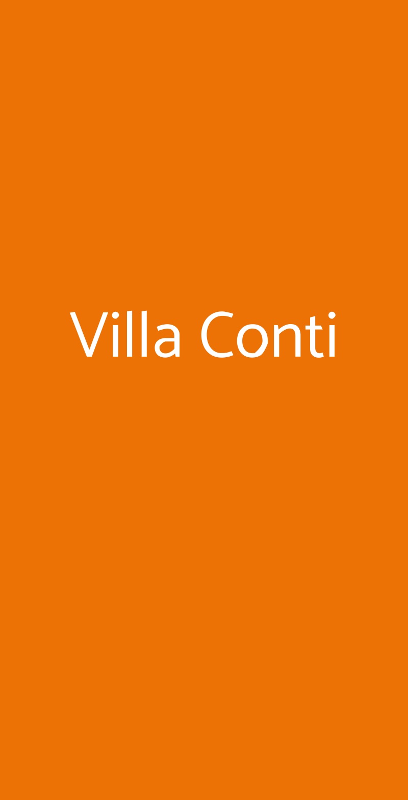 Villa Conti Fauglia menù 1 pagina