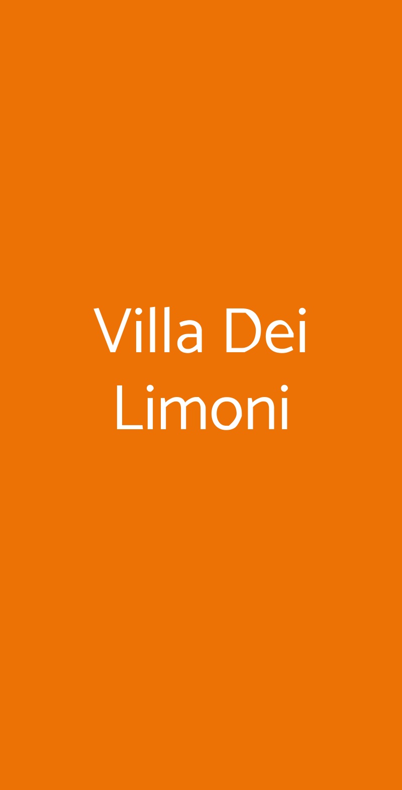 Villa Dei Limoni Buti menù 1 pagina