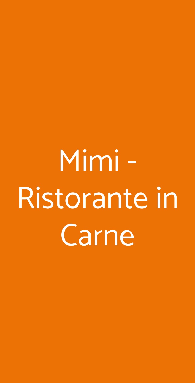 Mimi - Ristorante in Carne Bari menù 1 pagina