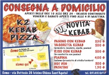 K2 Kebab Pizza, Como