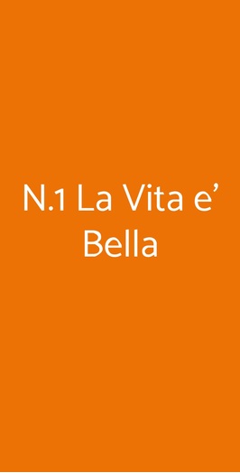 N.1 La Vita E' Bella, Terlizzi
