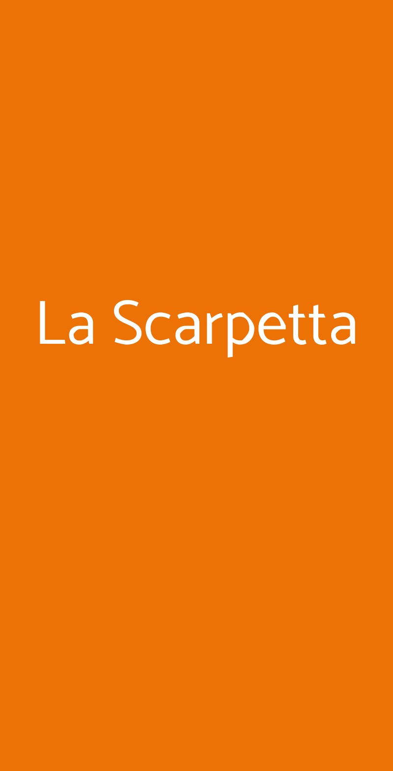 La Scarpetta Gravina in Puglia menù 1 pagina