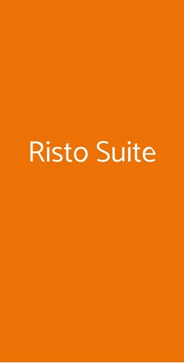 Risto Suite, Corato
