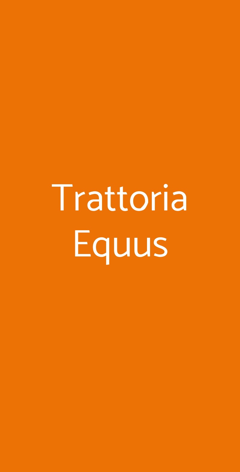 Trattoria Equus Pisa menù 1 pagina
