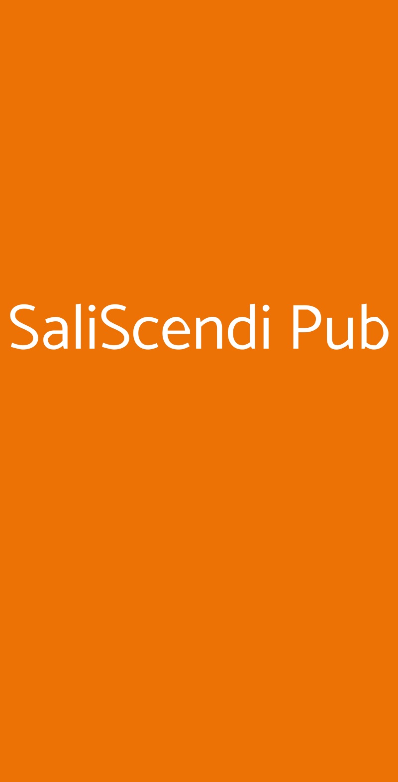 SaliScendi Pub San Giuliano Terme menù 1 pagina