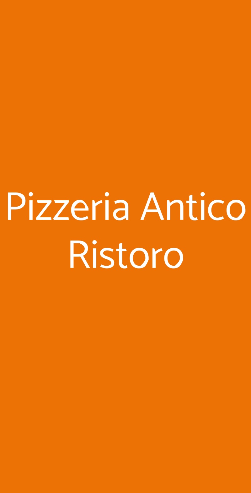 Pizzeria Antico Ristoro Pisa menù 1 pagina