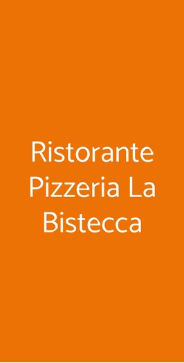 Ristorante Pizzeria La Bistecca, Pisa