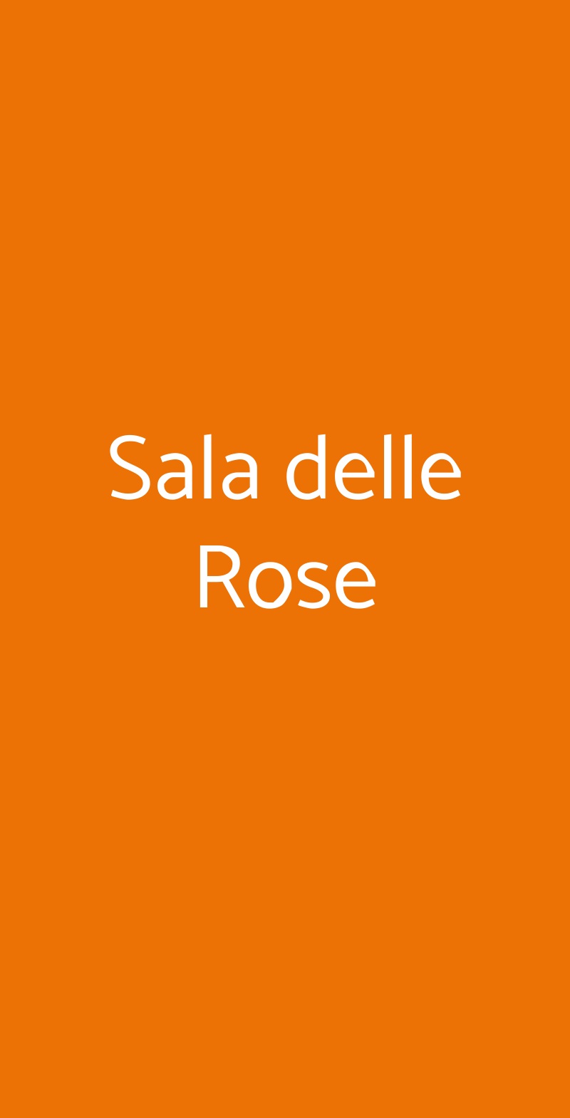 Sala delle Rose Palo del Colle menù 1 pagina
