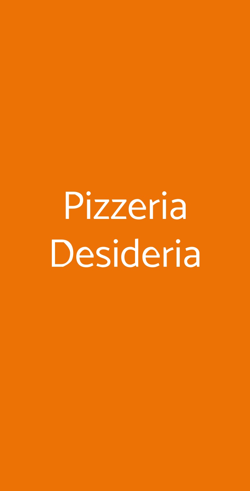 Pizzeria Desideria Bari menù 1 pagina