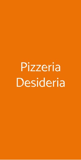 Pizzeria Desideria, Bari