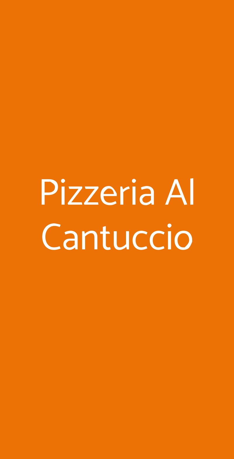 Pizzeria Al Cantuccio Altamura menù 1 pagina