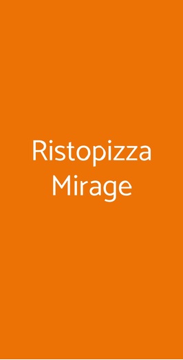 Ristopizza Mirage, Bari