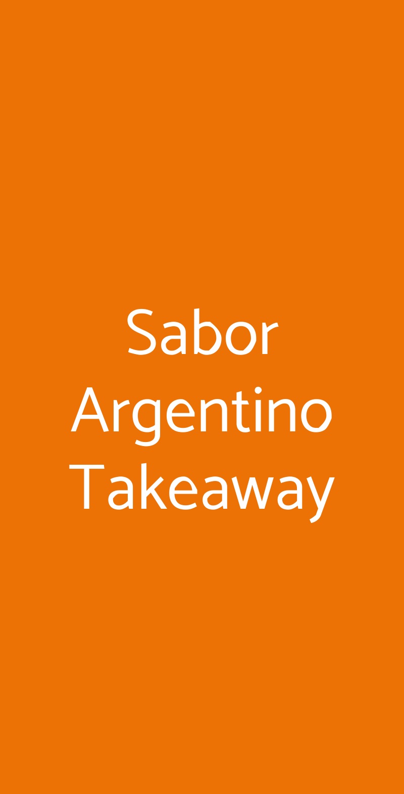 Sabor Argentino Takeaway Castellanza menù 1 pagina