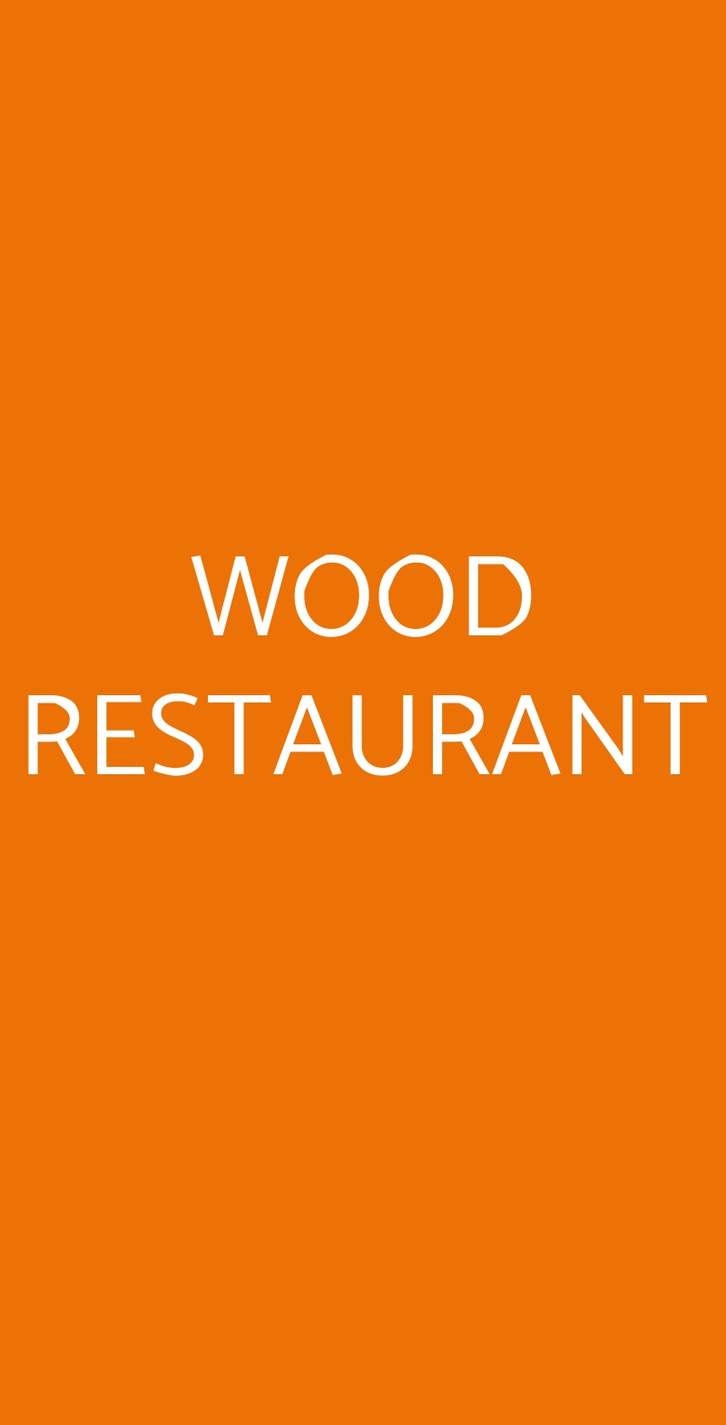 WOOD RESTAURANT Gallarate menù 1 pagina