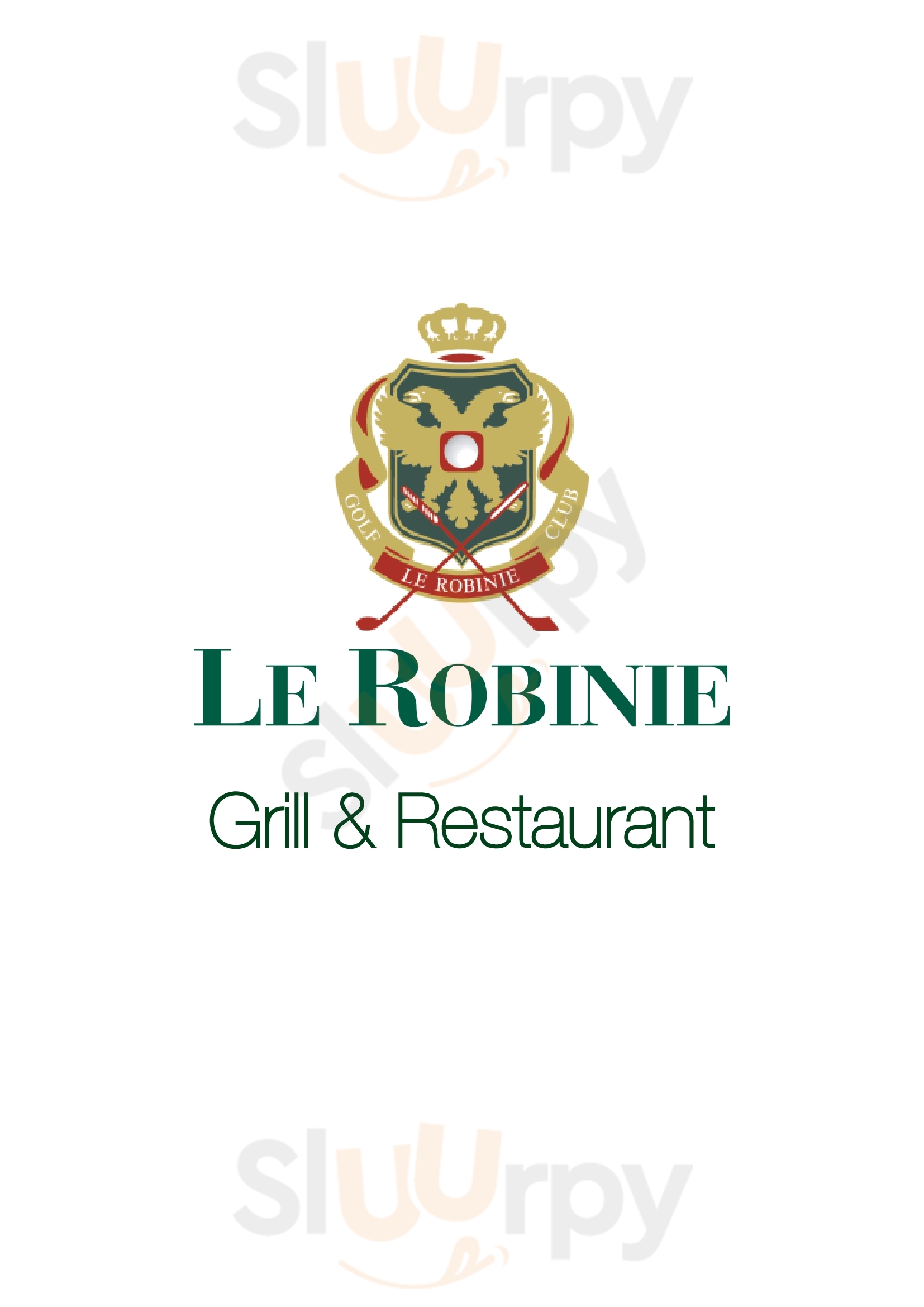 Le Robinie Golf Club & Resort Solbiate Olona menù 1 pagina