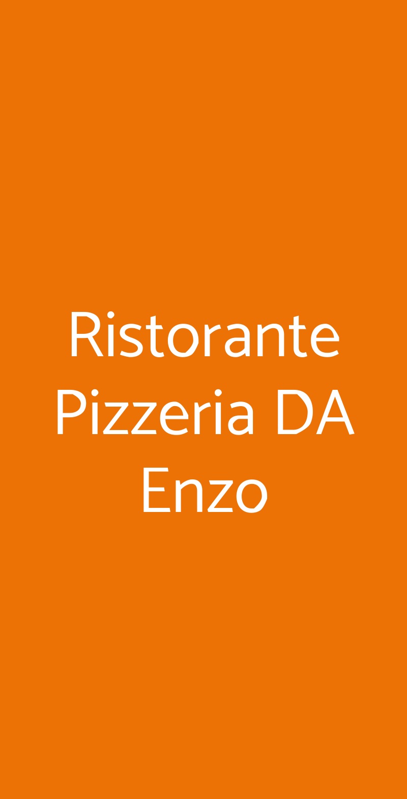 Ristorante Pizzeria DA Enzo Varese menù 1 pagina