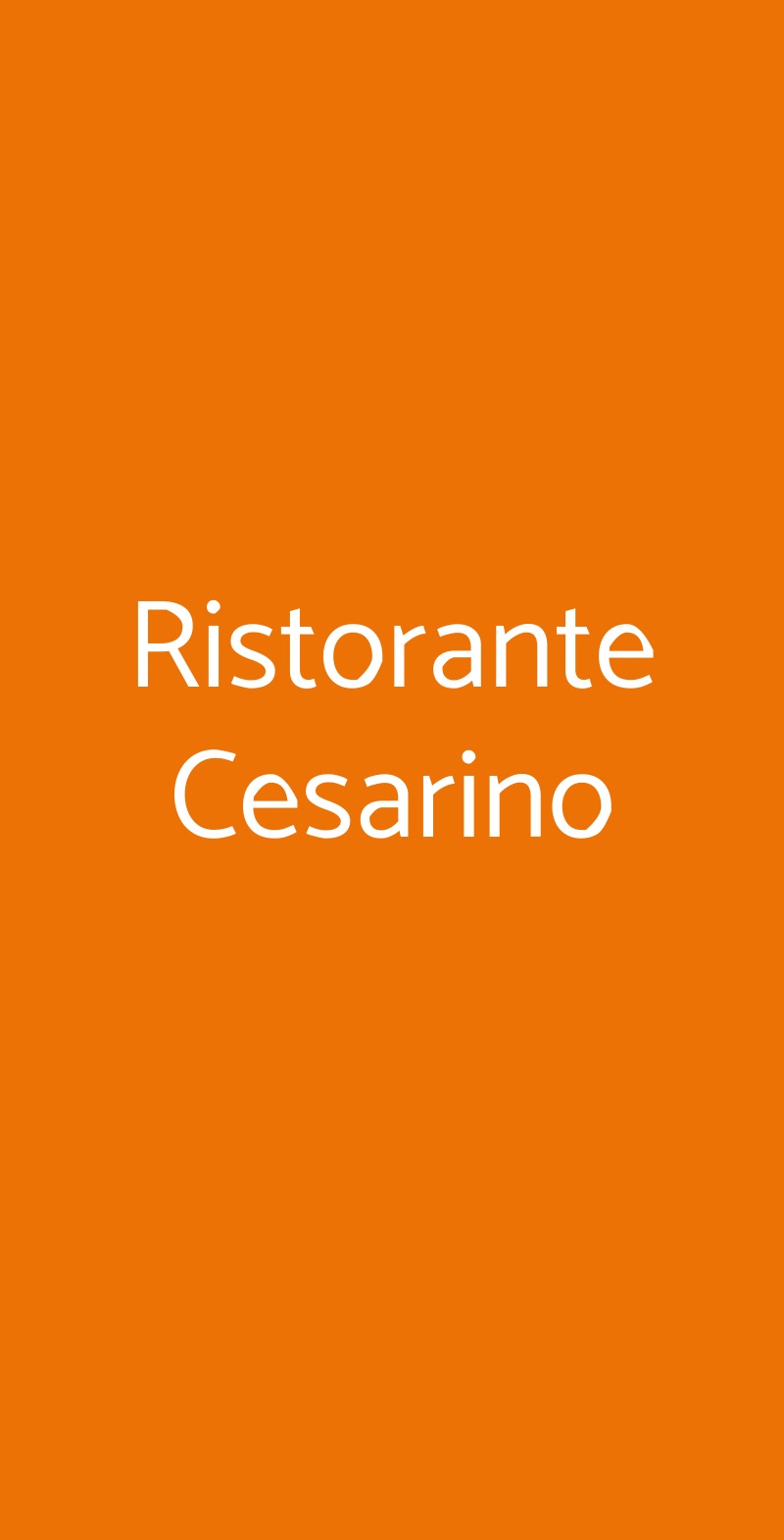 Ristorante Cesarino Comabbio menù 1 pagina