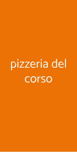 Pizzeria Del Corso, Caronno Pertusella