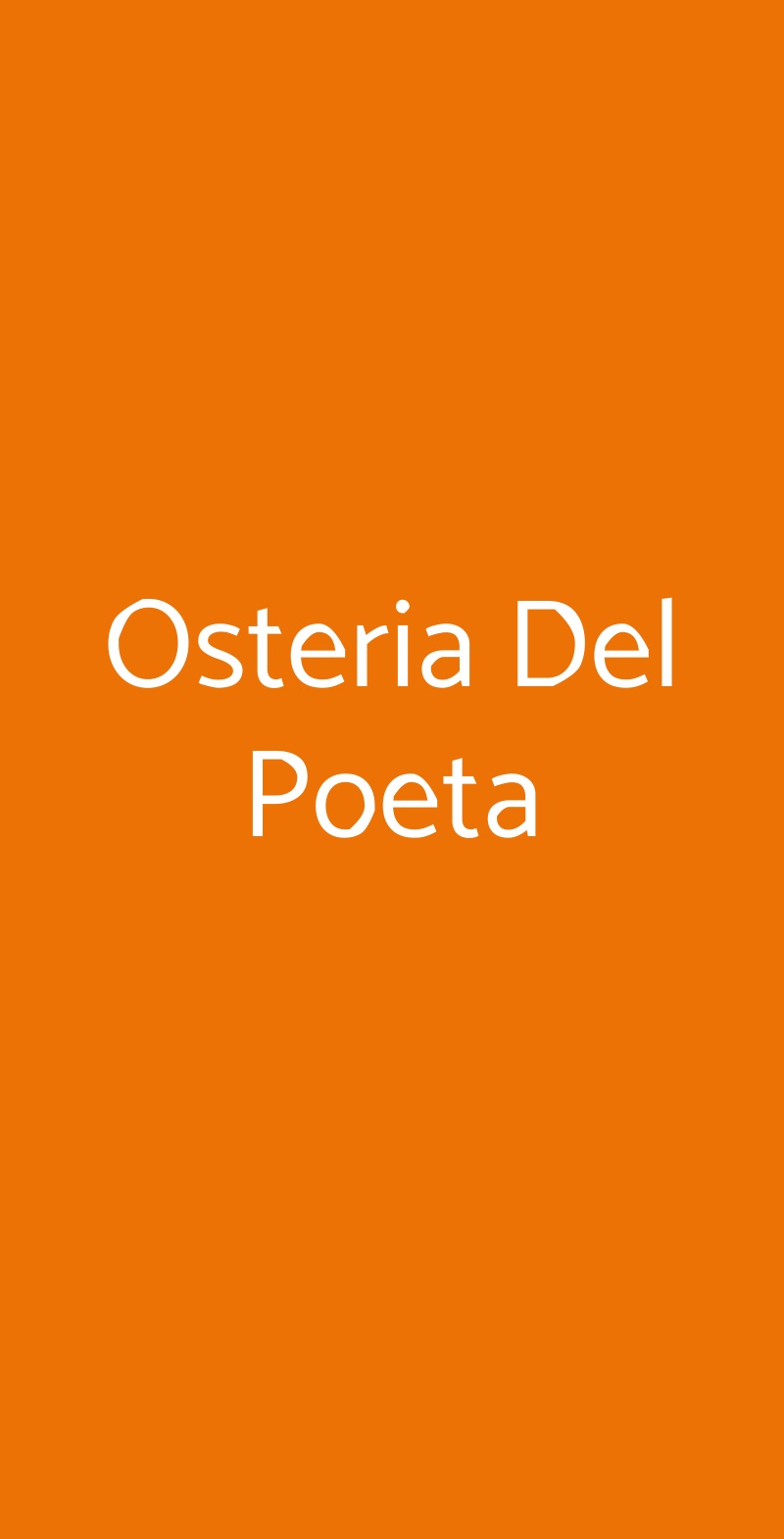 Osteria Del Poeta Alberobello menù 1 pagina