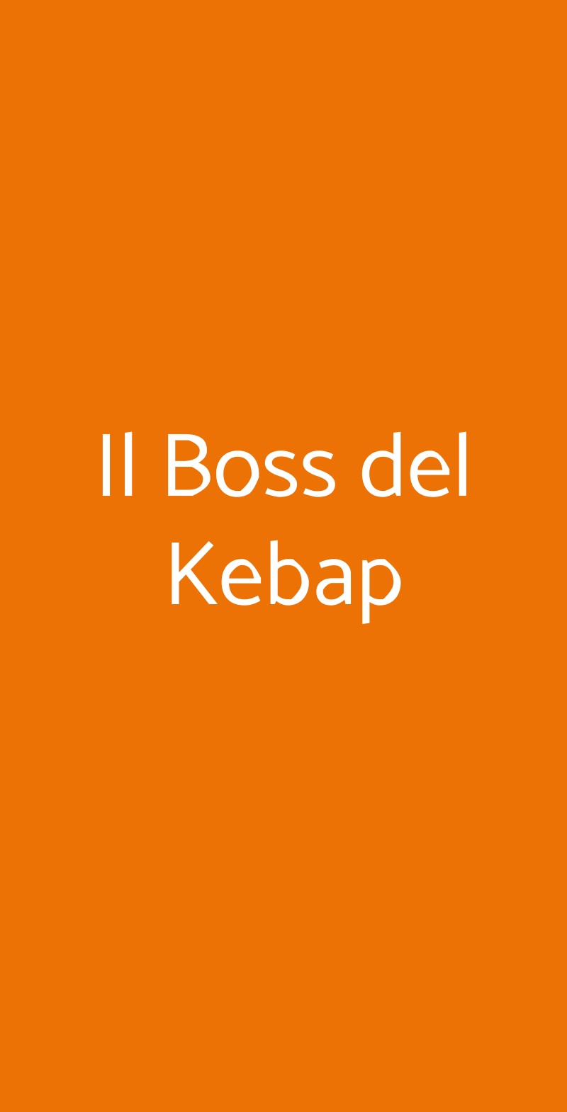 Il Boss del Kebap Saronno menù 1 pagina